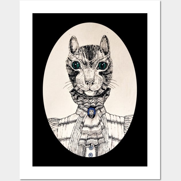 MADAME KITTY Wall Art by Hecartstore